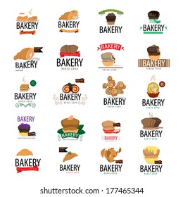 Bakery Icons Set - Isolated On White Background - Vector Illustration, Graphic Design Editable For Your Design.