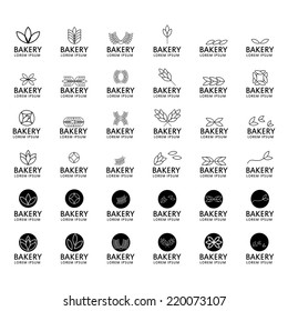 Bakery Icons Set - Isolated On White Background - Vector Illustration, Graphic Design Editable For Your Design