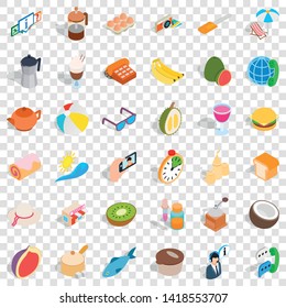 Bakery icons set. Isometric style of 36 bakery vector icons for web for any design