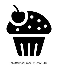 
A bakery item cupcake
