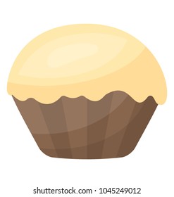 A bakery item muffin