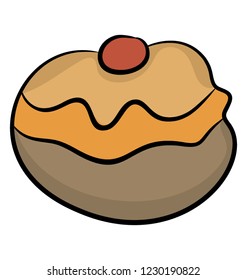 A bakery item muffin