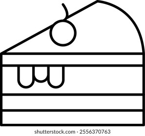 Bakery Items Vector Line Icon Design