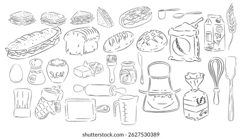 bakery in kitchen room with tool