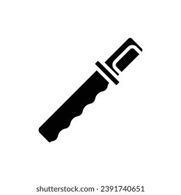 Bakery Knife Filled Icon Vector Illustration