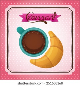bakery label design, vector illustration eps10 graphic 