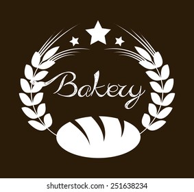 bakery label design, vector illustration eps10 graphic 