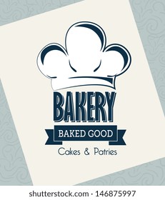 bakery label over white background vector illustration 