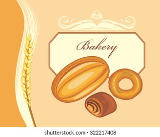Bakery. Label for bakery shop design. Vector