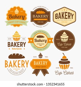 BAKERY LABELS DESIGN VECTOR