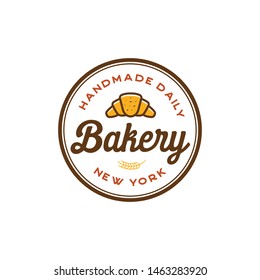 Bakery labels, emblem, badges and design elements, logo vector on white background