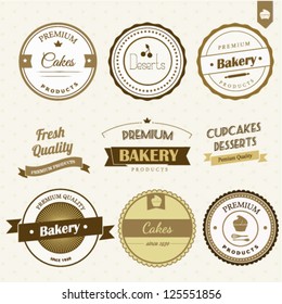Bakery labels set