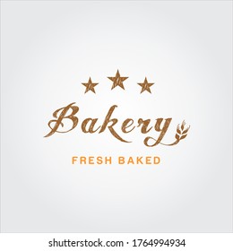 bakery letter logo, modern and simple bakery logo design