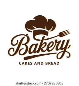 Diseño de logotipos de letras y caligrafía de panadería