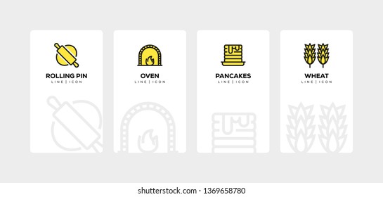 BAKERY LINE ICON SET