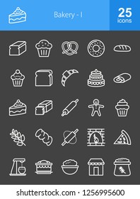 Bakery Line Icons