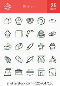 Bakery Line Icons