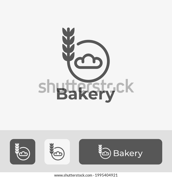 Bakery Logo B Letter Bread Logo Stock Vector (Royalty Free) 1995404921