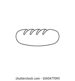 Bakery logo, badge, label. Bread vector icon