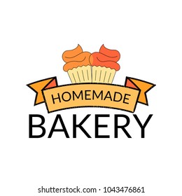Bakery logo, badge, label, typography, icon and object