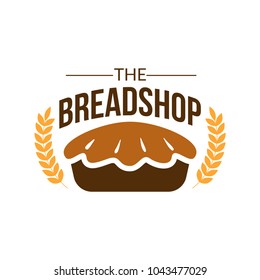 Bakery logo, badge, label, typography, icon and object