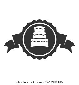 Logo-Badge für Bäckerei - Vorlage Symbol Illustration Markenidentität