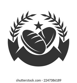 Bakery logo badge template Icon Illustration Brand Identity