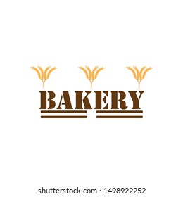 Bakery Logo Badge with wheat
