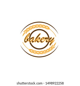 Bakery Logo Badge with wheat
