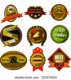 bakery logo badges and labels