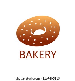 Bakery logo, bakehouse label or logo. Bread, baked goods, food symbol. Design vector illustration
