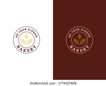 bakery logo. bakers vintage logo design 