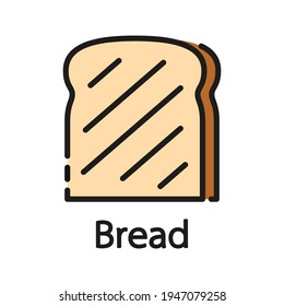 Bakery logo. Bread logo design. Bread on white background.