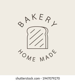 Bakery logo. Bread logo design. Bread on white background.