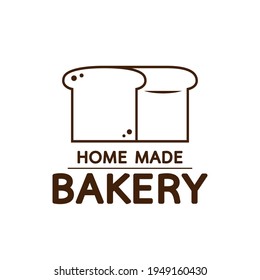 Bakery logo. Bread logo design. Bread on white background.