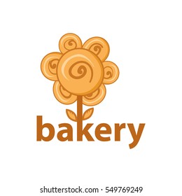 bakery, logo, bread house, icon, flower