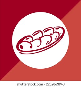 bakery logo and cake icon. assorted types of bakery and cake icons isolated on colorful background, delicious bread