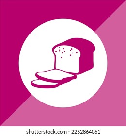 bakery logo and cake icon. assorted types of bakery and cake icons isolated on colorful background, delicious bread