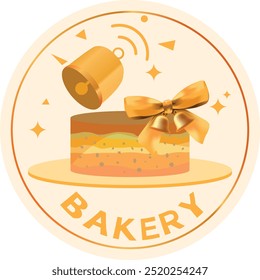 Bakery logo Cake selling pastries and desserts