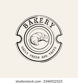 Bakery logo, Cake Shop Label Vector Logo Stamp, Bakery bread and cakes vector design logo