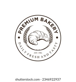 Bakery logo, Cake Shop Label Vector Logo Stamp, Bakery bread and cakes vector design logo