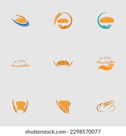 bakery logo with classic wrap feel good for company brand, shop, home industry on gray background