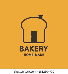 Bakery logo design. bread symbol. Bakery homemade logo. 