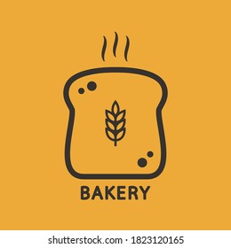 Bakery logo design. bread symbol. Bread logo design. Wheat logo.