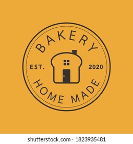 Bakery Logo Design. Bread Symbol. Bakery Homemade Logo. 