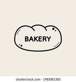Bakery logo design. bread symbol vector.