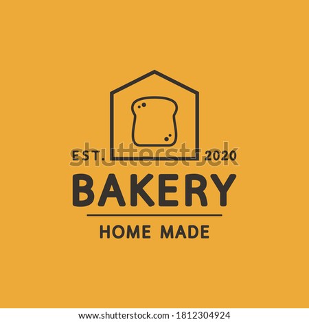 Bakery logo design. bread symbol. Bakery homemade logo. 