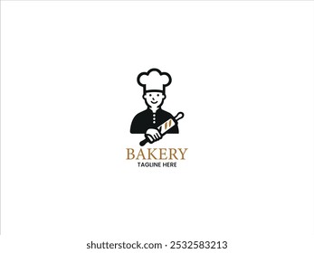 Bakery logo design concept vector illustration