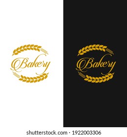 Bakery logo design creative logotype vector template