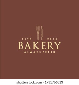 Bakery logo design with elegant style